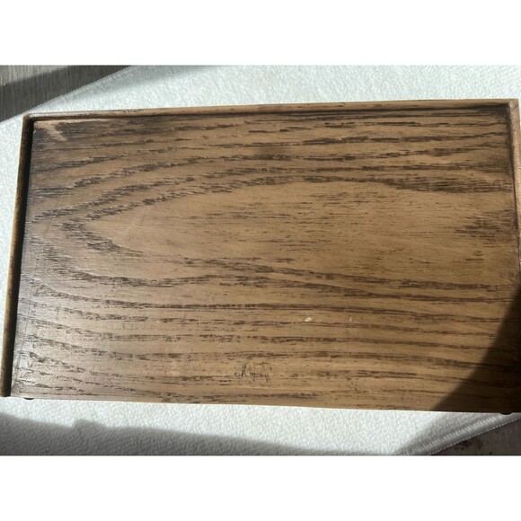 Vintage Lerner 1970’s Mail Letter Organizer Holder Desktop Faux Wood Carved Look - Picture 4 of 4